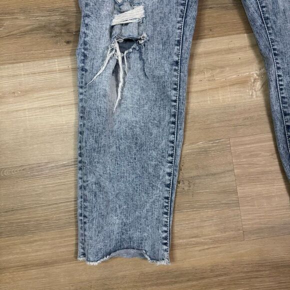 Torrid Women's 16 Boyfriend Jeans Acid Wash Distressed Denim Frayed Thrashed - Picture 3 of 8